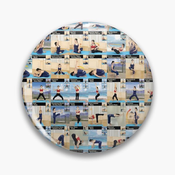 Item preview, Yoga Poster - 100 Ashtanga / Hatha Yoga Poses designed and sold by PocketCocktails.