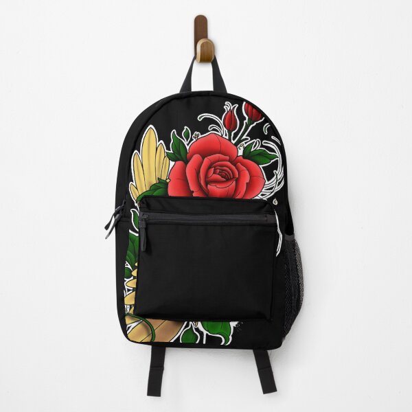 Item preview, New school golden bird and red roses designed and sold by HoreaCatalin.