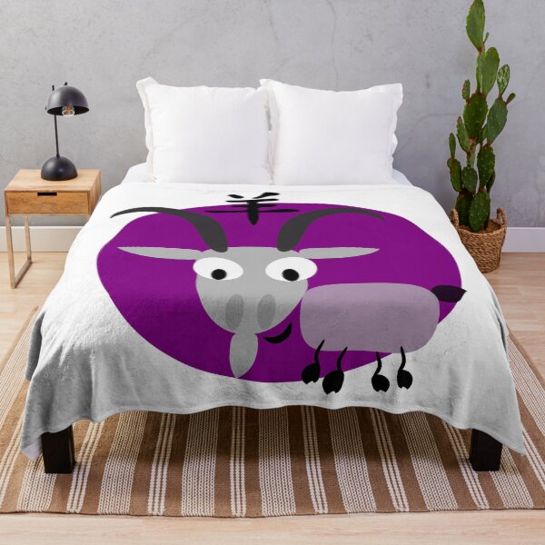 Item preview, Purple chinese horoscope goat zodiac sign designed and sold by hyggekrog.