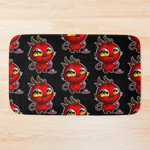 Item preview, Cute devil eating meliting ice cream - Fiery eyes designed and sold by HoreaCatalin.