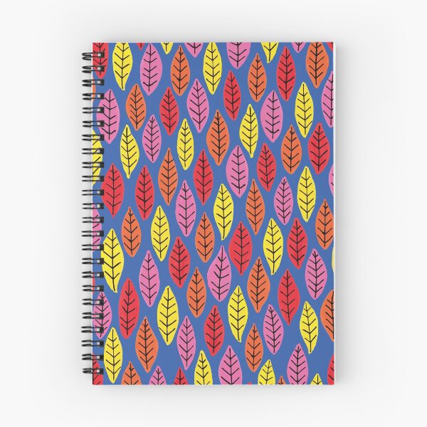 Item preview, Vibrant Leaf Print on blue designed and sold by ZoeChapman.