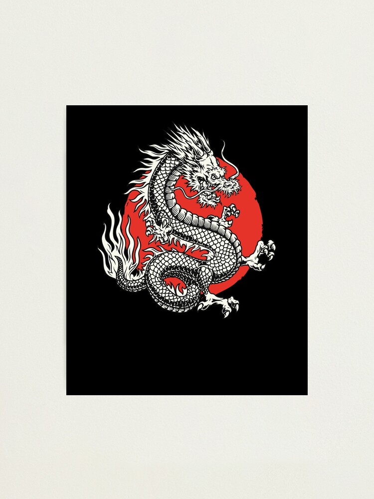 Japanese inspired dragon tattoo