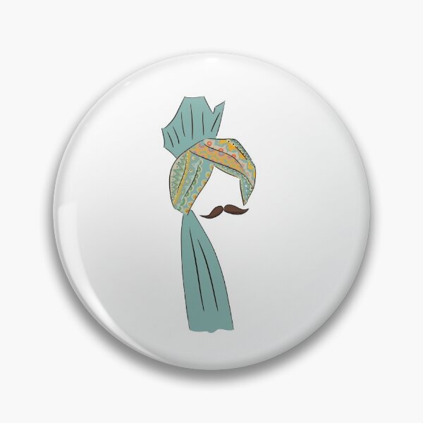 Item preview, blue turban designed and sold by Aisha Mohammad Nasreen.