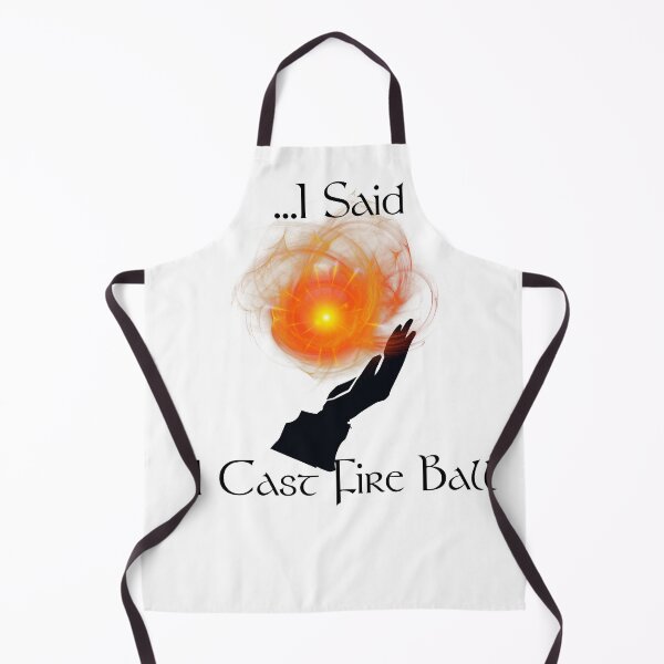 Item preview, '...I Said I Cast Fire Ball' Wizard black Logo designed and sold by Gadsbys-Geeky.