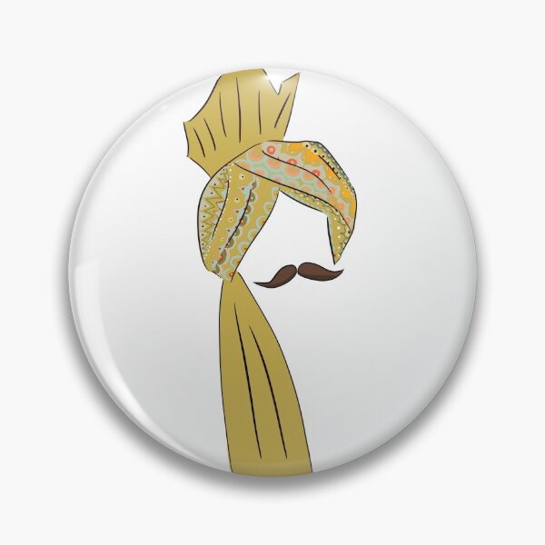 Item preview, yellow turban designed and sold by Aisha Mohammad Nasreen.