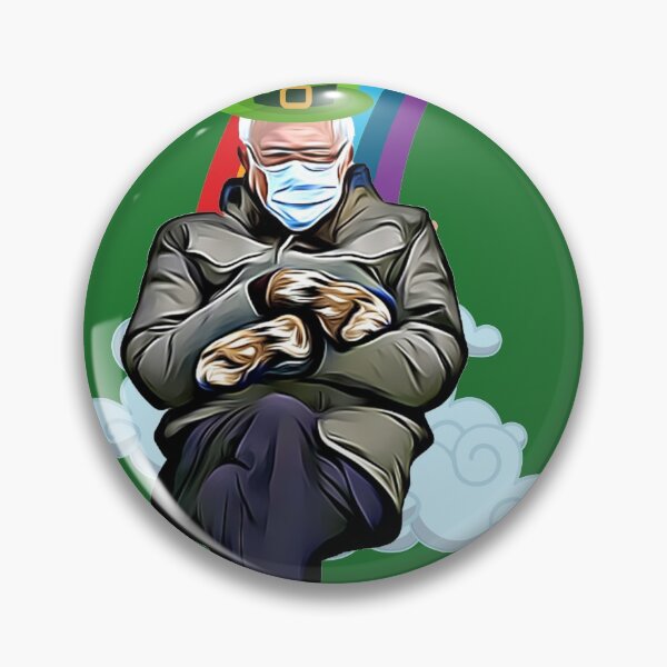 Item preview, Bernie Sanders Funny Sitting Rainbow Saint Patrics Meme Gift designed and sold by trendo.
