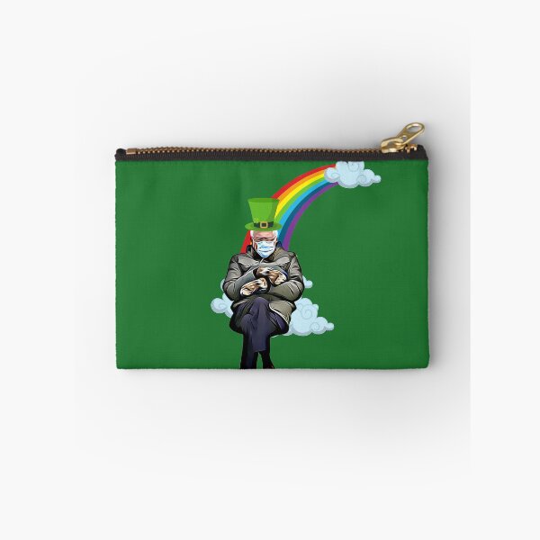 Item preview, Bernie Sanders Funny Sitting Rainbow Saint Patrics Meme Gift designed and sold by trendo.