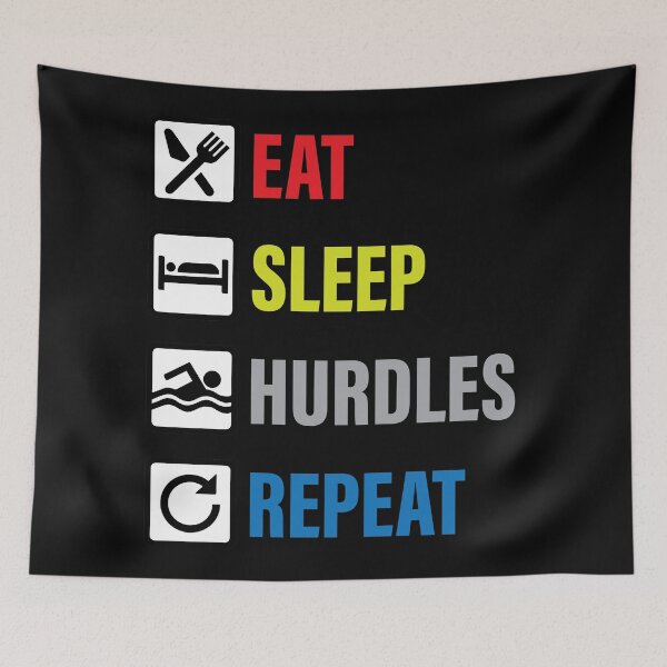 Item preview, Eat Sleep Hurdles and Repeat designed and sold by Angelo Dong.