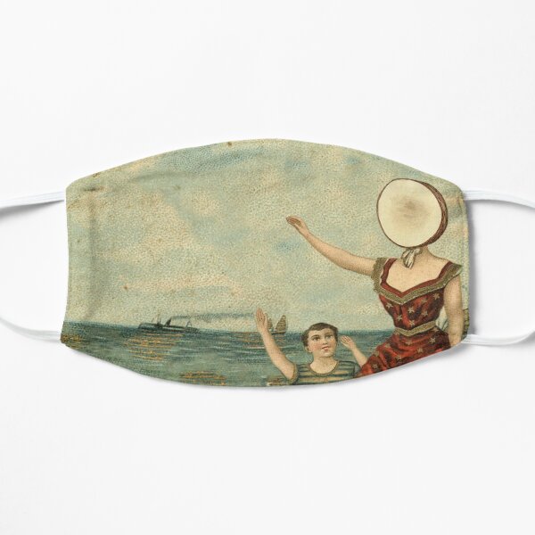 In The Aeroplane Over The Sea Flat Mask
