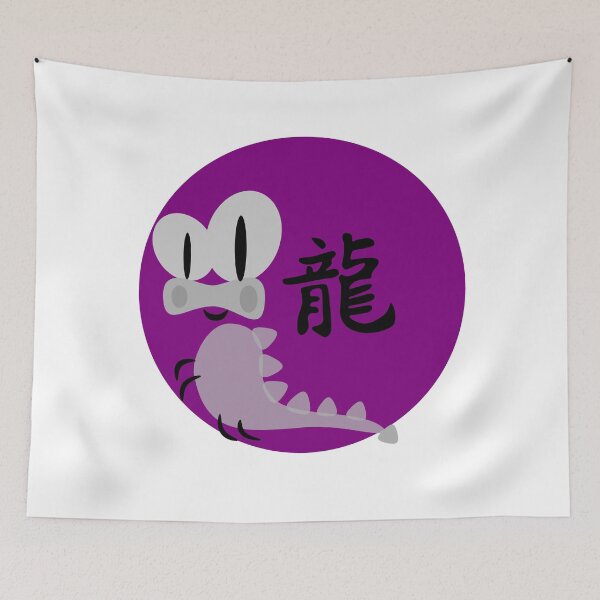 Item preview, Purple chinese horoscope dragon zodiac sign  designed and sold by hyggekrog.