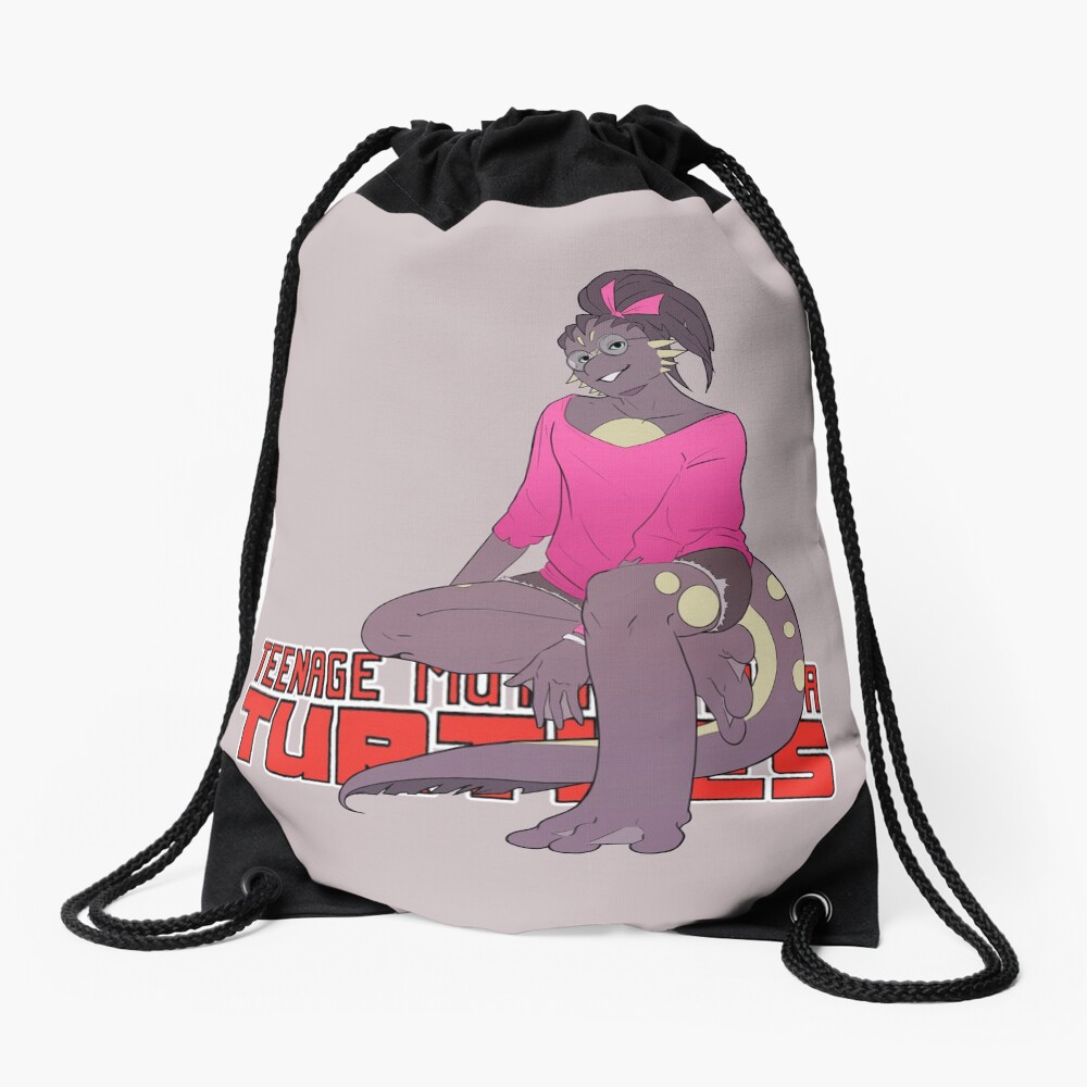 Mona Lisa TMNT Drawstring Bag