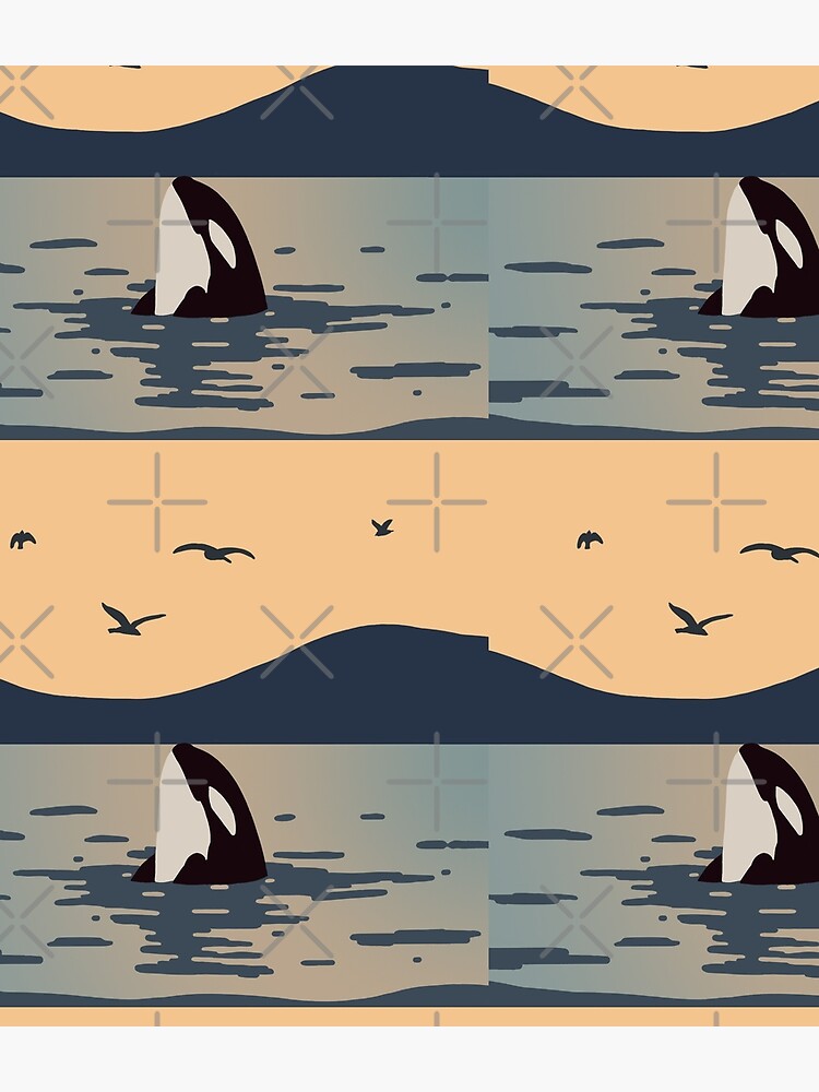 Thumbnail 3 of 3, Backpack, Killer whale Orca designed and sold by Milanicole.