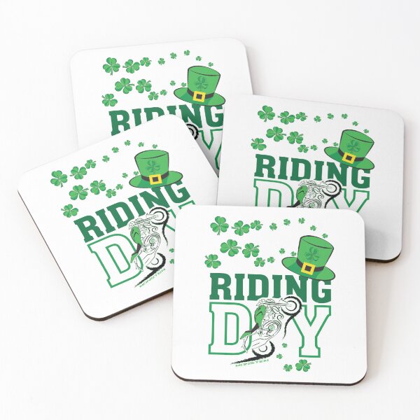 Item preview, St. Patrick's Day Monster Ride, Ducati Wheelie Design for Motorcycle Enthusiasts by Etoide designed and sold by etoide.