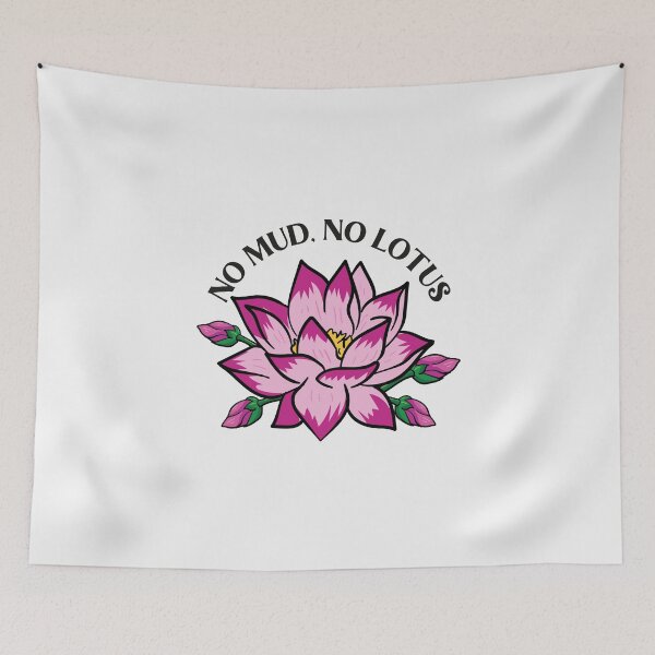 Item preview, No mud no lotus lotus flower lotus flower designed and sold by ElBeDesigns.