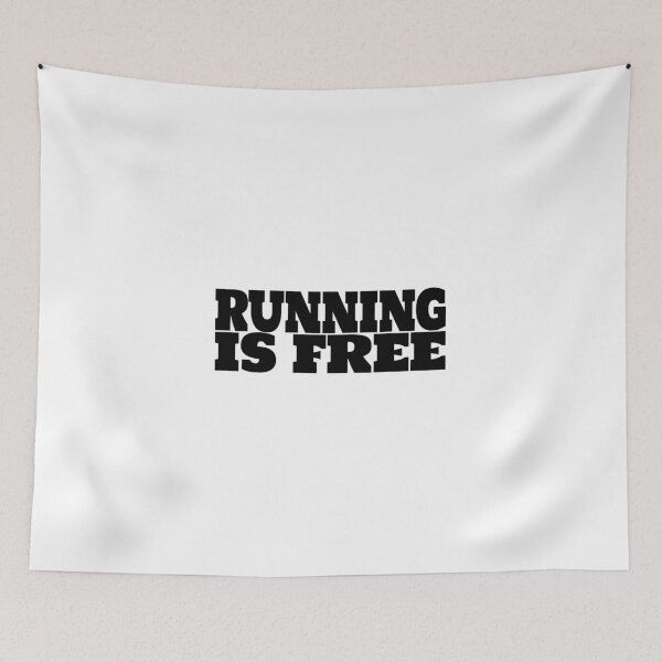 Item preview, Running is free, run quotes and sayngs designed and sold by Minimalist Quotes and Sayings.