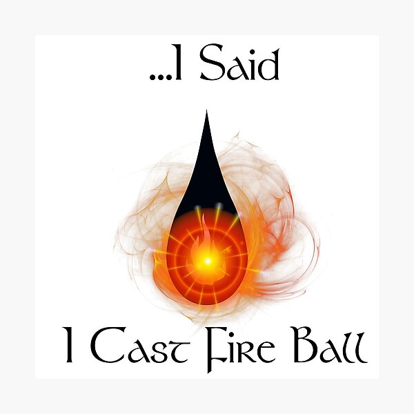 Sorceress Girl making a Fire Ball A4 Poster Picture Print Magic Spell Art 