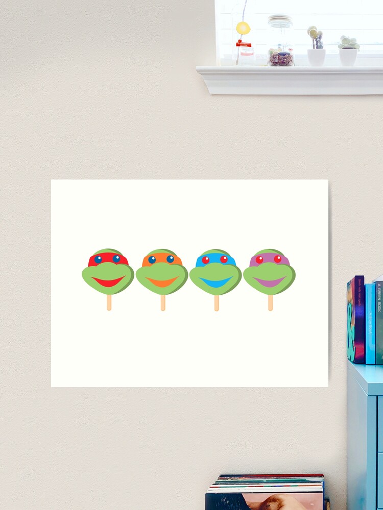 Ninja Turtle Ice Cream Bars Art Board Print for Sale by erinopar