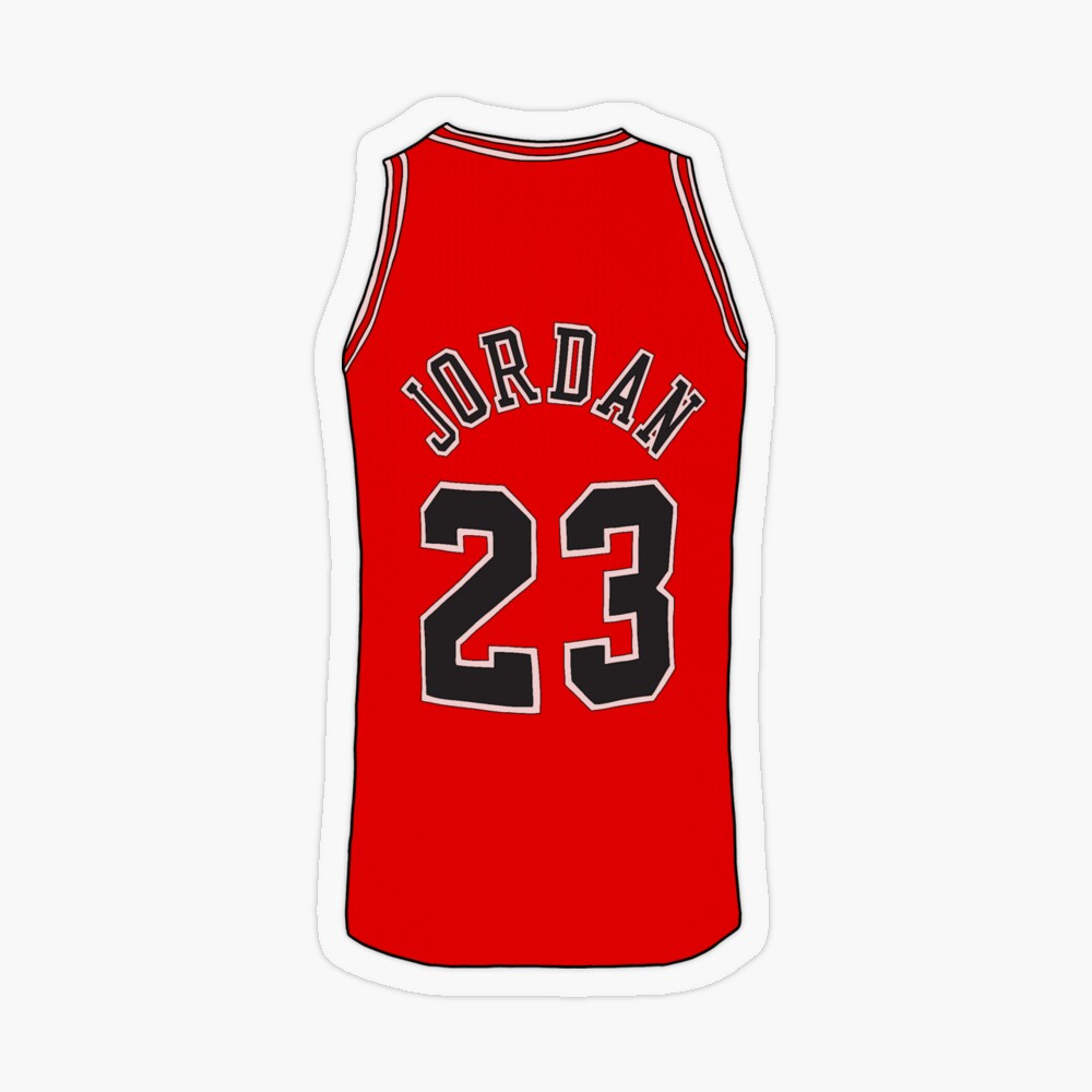 Michael Jordan Chicago Bulls Jersey Sticker for Sale by zaraahmed521