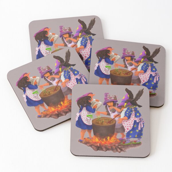 Item preview, Funny cooking witches with familiars designed and sold by anacart.