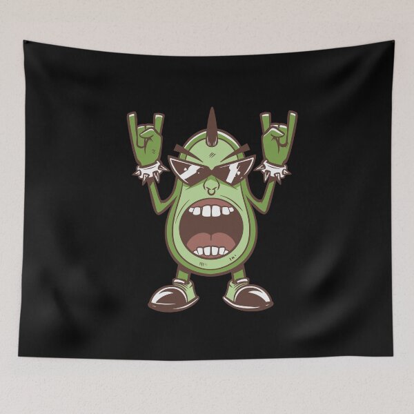 Item preview, Metal Rock Punk Rock Avocado healthy vegan designed and sold by Ofca.