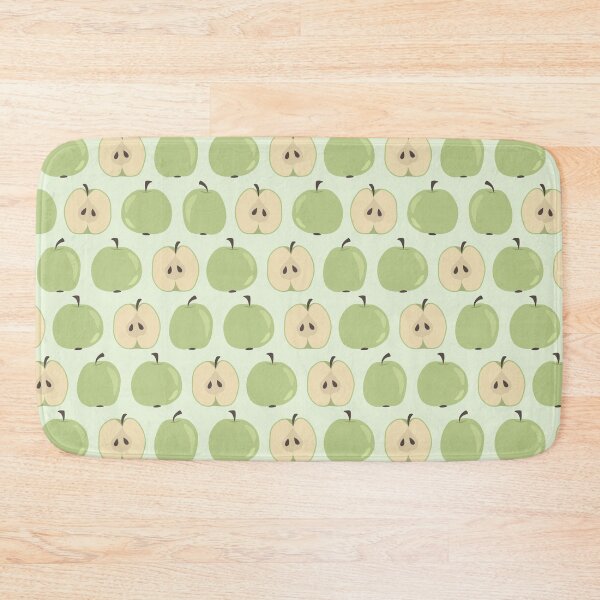 Item preview, Green apples and halfs apples. Seamless pattern. designed and sold by Xaphana.