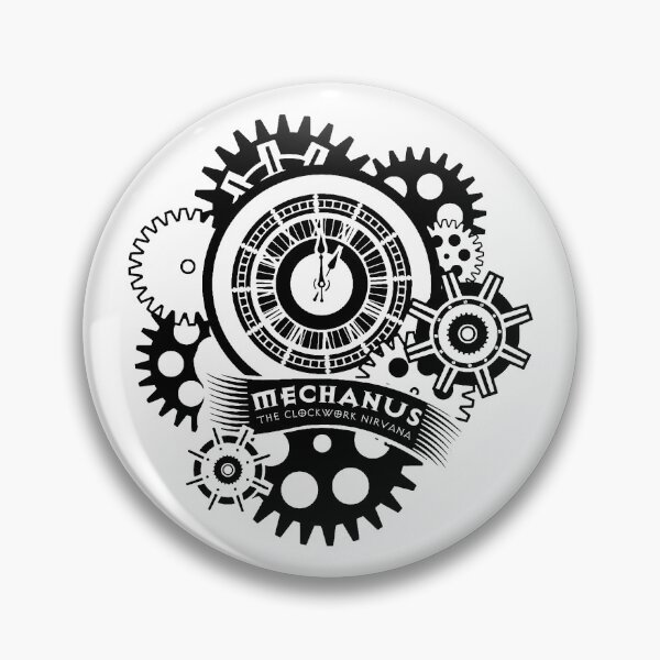 Item preview, Mechanus, the Clockwork Nirvana (Black Graphic) designed and sold by Art by Papikins.