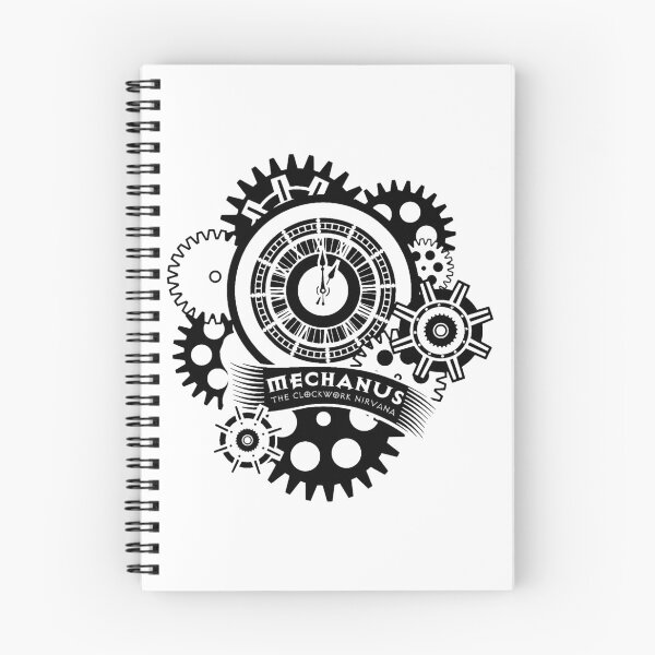 Item preview, Mechanus, the Clockwork Nirvana (Black Graphic) designed and sold by Art by Papikins.