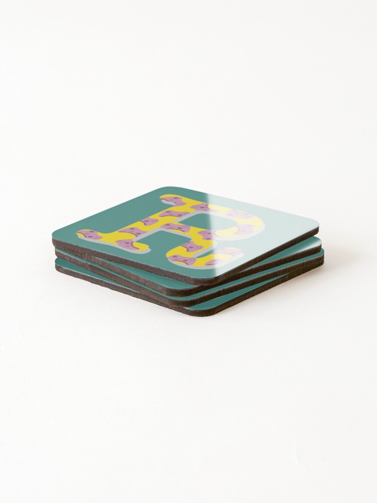 Thumbnail 4 of 5, Coasters (Set of 4), Initial 'R' with controller designed and sold by synchro2070.