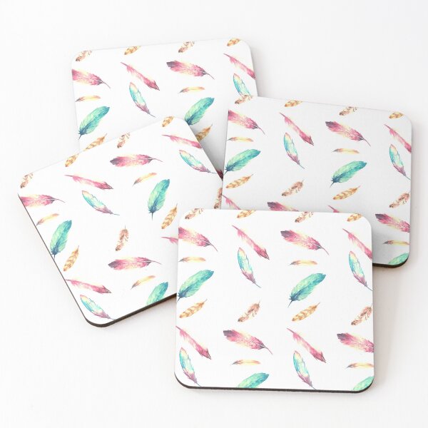 Item preview, Falling Watercolor Feathers designed and sold by LEPgoods.