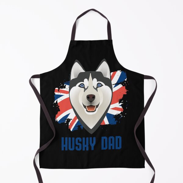 Item preview, Husky Dad with Vintage Union Jack designed and sold by Labradoodlesetc.