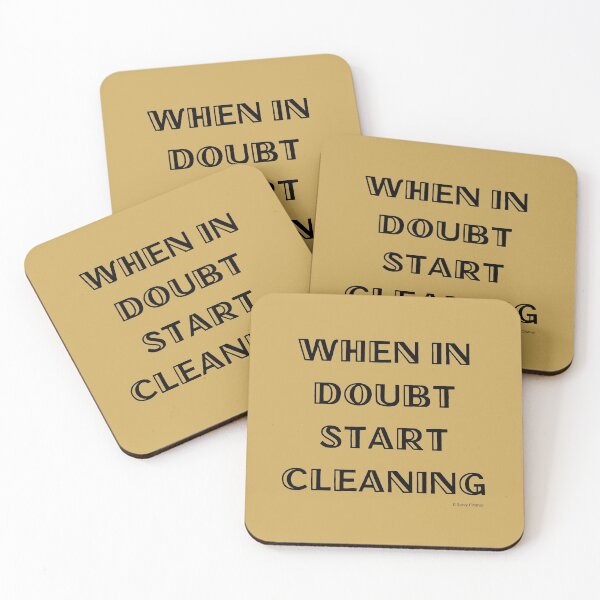 Item preview, When In Doubt Start Cleaning Fun Housekeeping Lady Gifts designed and sold by SavvyCleaner.