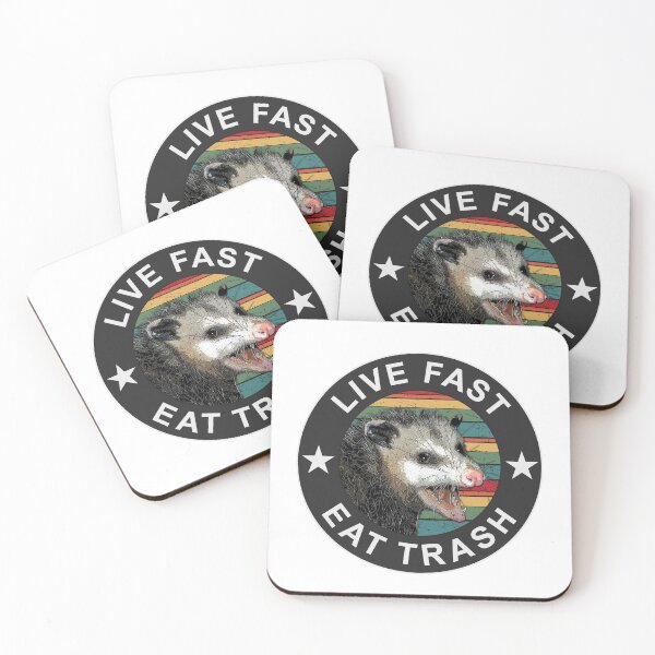 Item preview, Live Fast Eat Trash Possum designed and sold by BattleGoat.