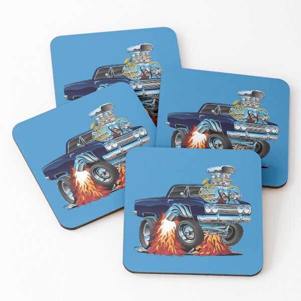 Item preview, Classic Sixties Muscle Car Cartoon designed and sold by hobrath.