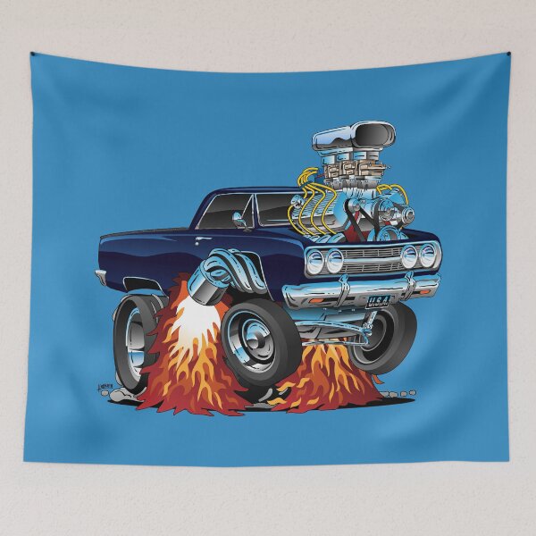 Item preview, Classic Sixties Muscle Car Cartoon designed and sold by hobrath.