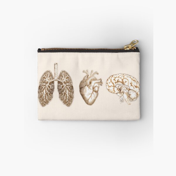 Item preview, A set of human organ, lungs, heart and brain, vintage style designed and sold by Collagedream.