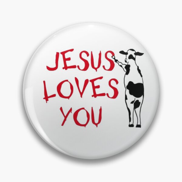 Item preview, Jesus Loves You Chick-Fil-A Sticker designed and sold by MagicallyMal.