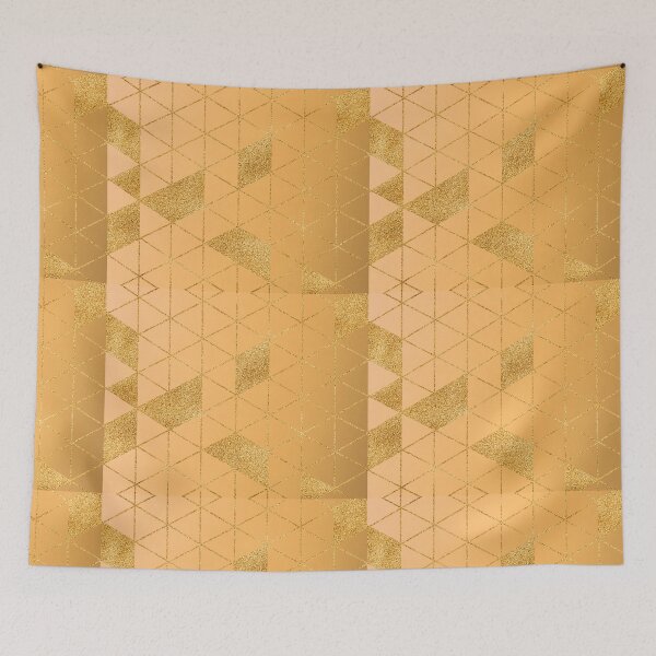 Item preview, Gold Glitter On Metallic Desert Mist designed and sold by Lucky-Town-Art.