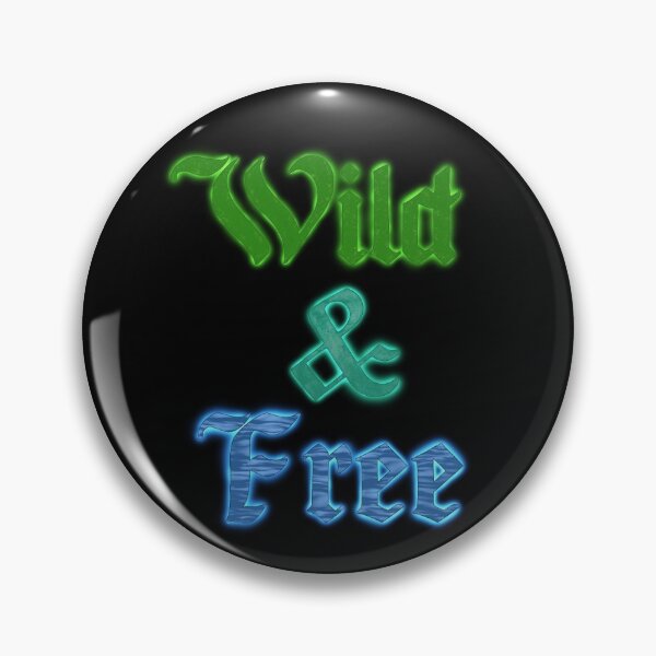Item preview, ‘Wild And Free’ Nature Themed Text Art designed and sold by VarkausArtVault.