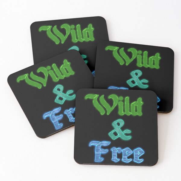 Item preview, ‘Wild And Free’ Nature Themed Text Art designed and sold by VarkausArtVault.