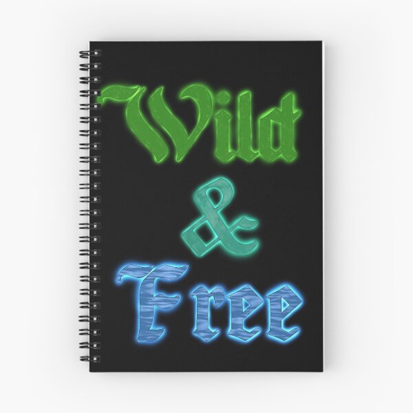 Item preview, ‘Wild And Free’ Nature Themed Text Art designed and sold by VarkausArtVault.