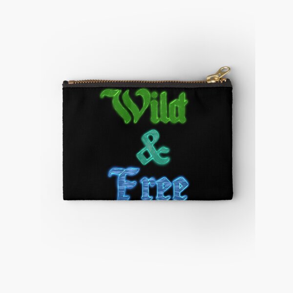 Item preview, ‘Wild And Free’ Nature Themed Text Art designed and sold by VarkausArtVault.