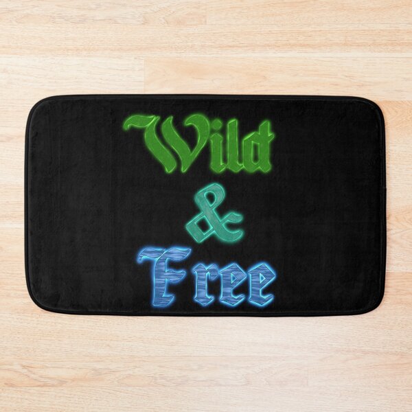 Item preview, ‘Wild And Free’ Nature Themed Text Art designed and sold by VarkausArtVault.