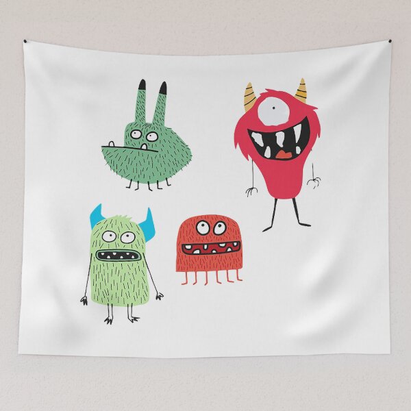Item preview, 4 Monster sticker pack designed and sold by Nostrathomas66.