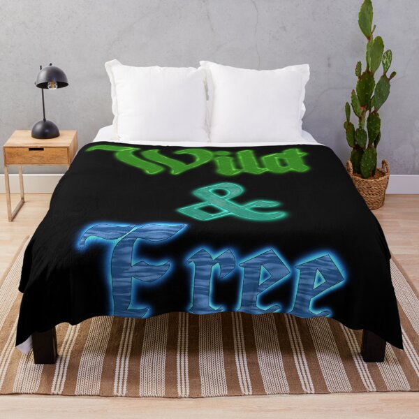 Item preview, ‘Wild And Free’ Nature Themed Text Art designed and sold by VarkausArtVault.