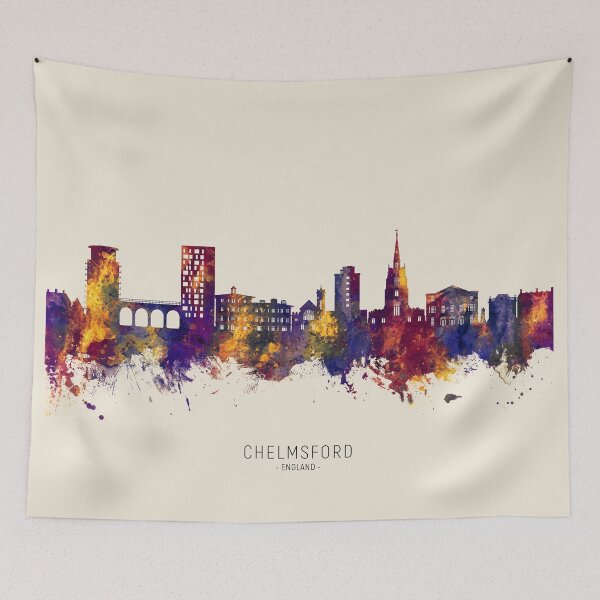 Item preview, Chelmsford England Skyline designed and sold by ArtPrints.