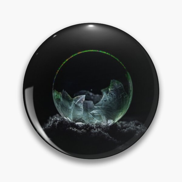 Item preview, Frozen soap bubble in silver and green designed and sold by JBlaminsky.