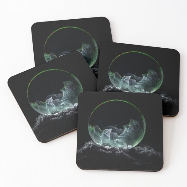 Item preview, Frozen soap bubble in silver and green designed and sold by JBlaminsky.