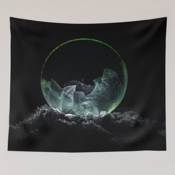 Item preview, Frozen soap bubble in silver and green designed and sold by JBlaminsky.