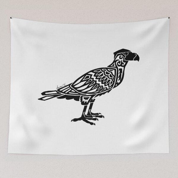 Item preview, Crested Caracara Tribal Design  designed and sold by KitayamaDesigns.