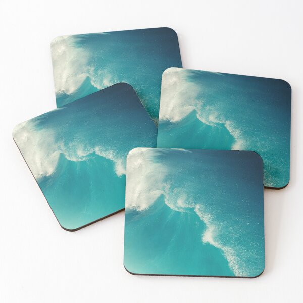 Item preview, light and dark breaking blue ocean waves designed and sold by The Red Shop.
